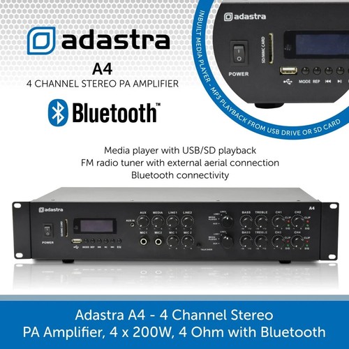Adastra kanal bluetooth - adastra, 4-kanal